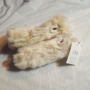 Luxe Faux Fur kids wrist warmers
